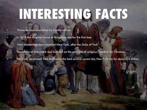 Colonial Life In America Facts