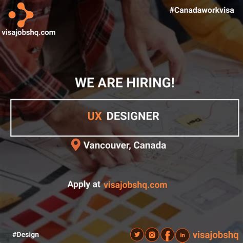 NOW HIRING UX DESIGNER IN VANCOUVER RELOCATE TO CANADA WITH WORK VISA