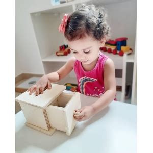 Montessori Caixa de permanência de fichas