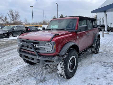 Another Rapid Red Big Bend Sasquatch 4 Door In The Snow Bronco6G