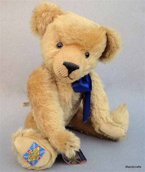 Merrythought Diamondjubilee Teddy Bear Mohair Plush Le