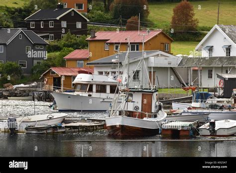 Fishing village, Norway Stock Photo - Alamy