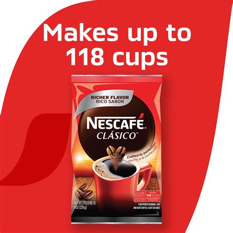 Buy Nescaf Cl Sico Dark Roast Instant Coffee Oz Pouch Online At