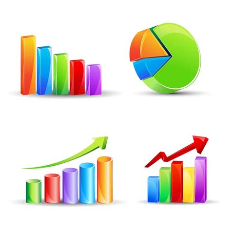 Bar Graph And Pie Chart Stock Vector Vectomart 6211603