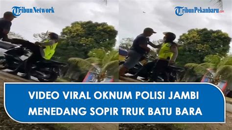 Sempat Viral Oknum Polisi Tendang Sopir Truk Baru Bara Berakhir Damai