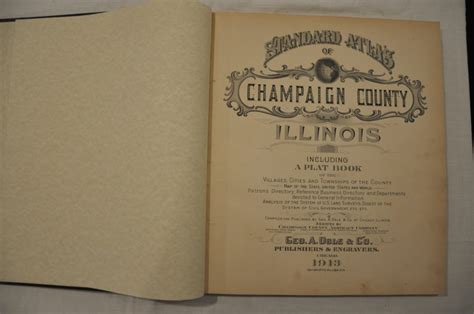 Standard Atlas of Champaign County, Illinois | Curtis Wright Maps