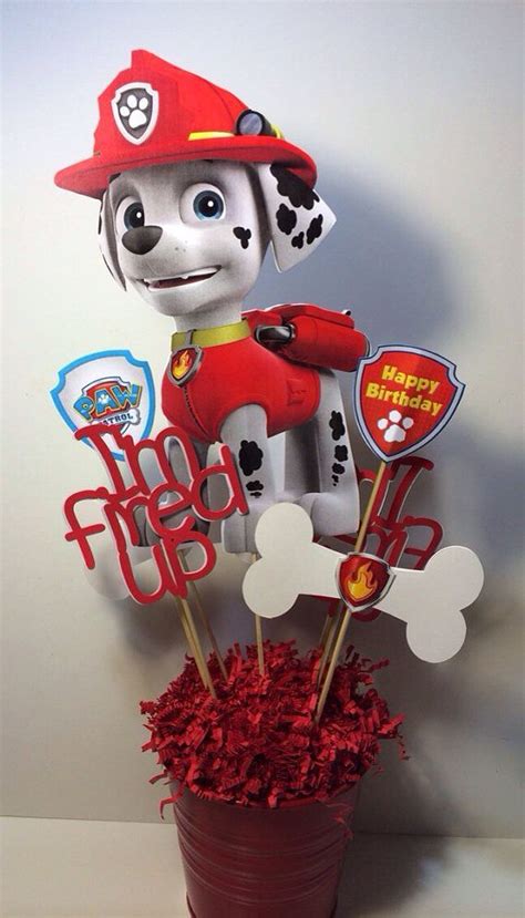 Paw Patrol Marshall Party Centerpiece By Myhusbandwearscamo 1600