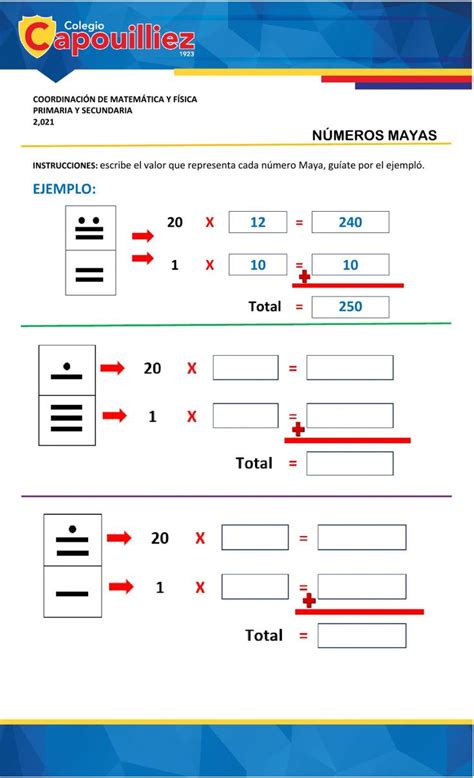 Números Mayas No 1 worksheet