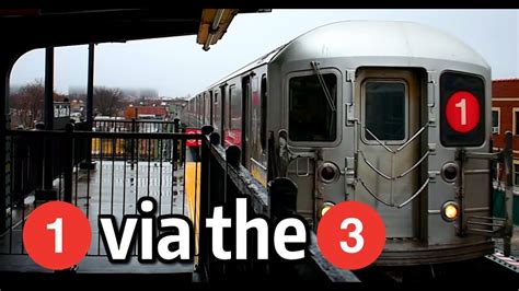 ⁴ᴷ 1 Train Rerouted via the 3 Line to New Lots Avenue YouTube