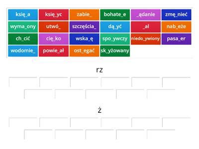 Klasa Ortografia Rz I Materia Y Dydaktyczne