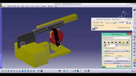 Quick Return Mechanism In Catia Youtube