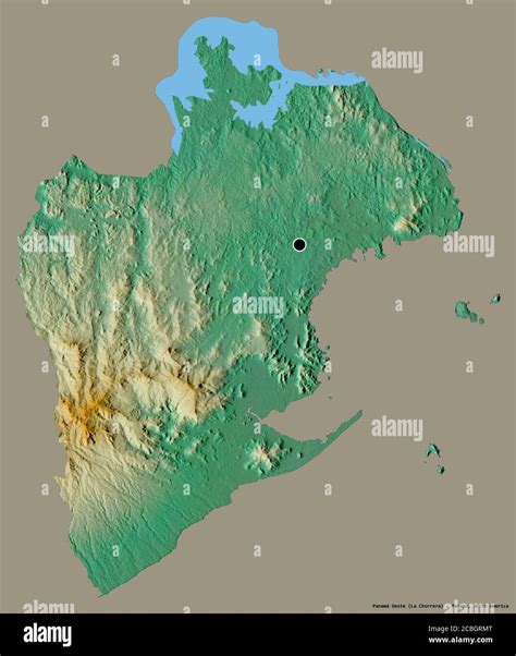 Forma de Panamá Oeste provincia de Panamá con su capital aislada