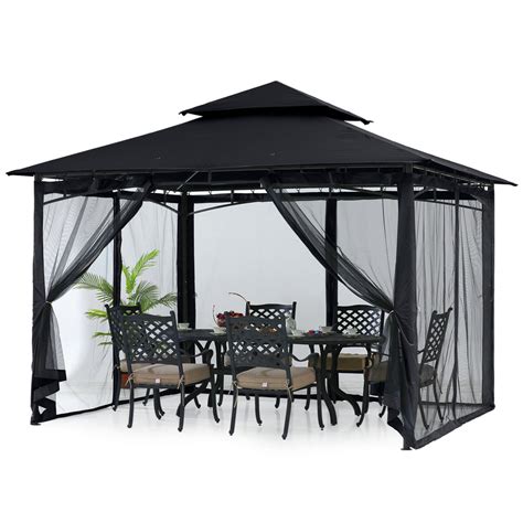 Abccanopy Outdoor Sturdy Patio Gazebo 9x911x1110x12 With Mosquito Ne