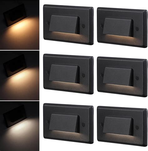 Leonlite Dimmable Cct Led Step Lights Black V Commercial Anti