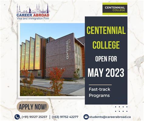May 2024 Intake Fast Track Programs At Centennial College
