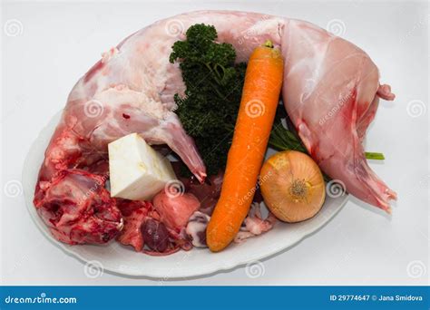 Whole raw rabbit stock image. Image of tray, nutrition - 29774647