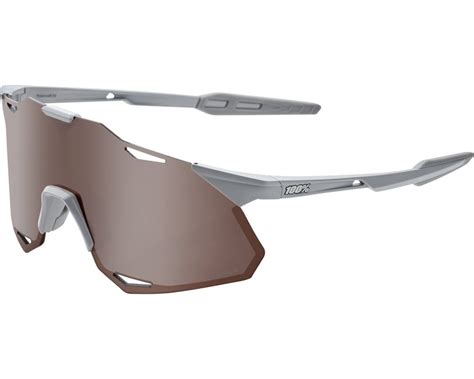 100 Hypercraft Xs Sunglasses Matte Stone Grey Hiper Crimson Silver Mirror Lens Bikebug