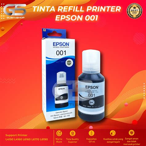 Jual Tinta Epson Black Refill Printer L L L L L