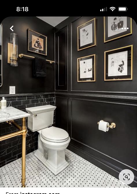 5 Black Powder Rooms I Can T Get Enough Of Artofit