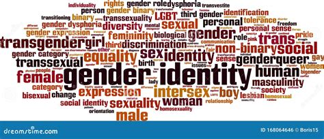 Gender Identity Word Cloud Stock Vector Illustration Of Femininity 168064646