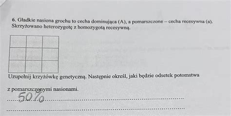 G Adkie Nasiona Grochu To Cecha Dominuj Ca A A Pomarszczone Cecha