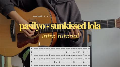 Pasilyo Sunkissed Lola Guitar Intro Tutorial Tab Youtube