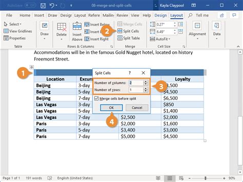 How To Merge Cells In Word Customguide