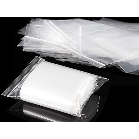 100 pièces Sachet zip transparent 16 11cm sachets plastiques