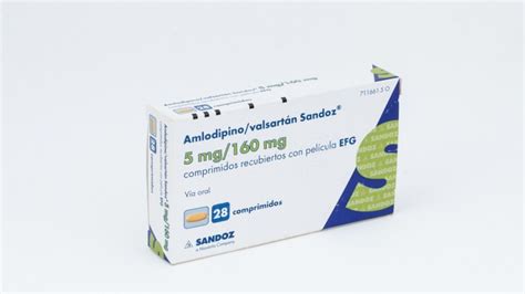 Amlodipino Valsartan Sandoz Mg Mg Comprimidos Recubiertos Con