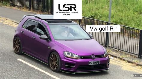 Volkswagen Golf R Acceleration Very Loud Pops And Bangs Youtube