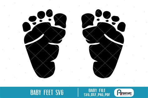 Baby Feet Svg Footprints Svg Baby Footprints Svg Baby Svg Toddler