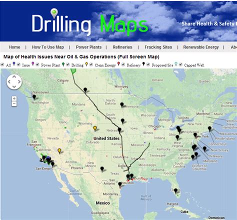 Map of Oil & Gas Activist Locations Around U.S.