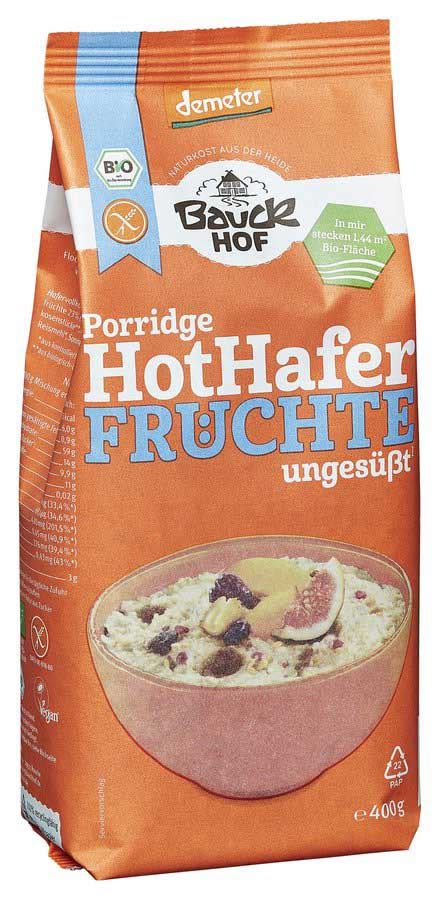 Bauckhof Hot Hafer Fr Chte Unges T Bio Naturpur Shop