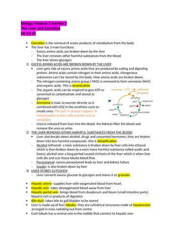 Ocr Alevel Biology Module 5 Notes Teaching Resources