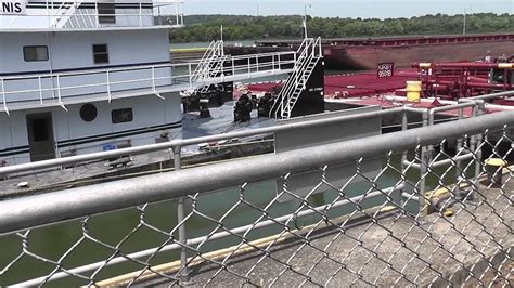 Kirby Lines Towboat Senator Stinnis Exiting Lock Chamber Markland Lock And Dam Youtube