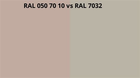 Ral 050 70 10 Vs 7032 Ral Colour Chart Uk