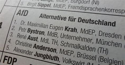 Können Krah und Bystron noch vom EU Wahlzettel gestrichen werden GMX