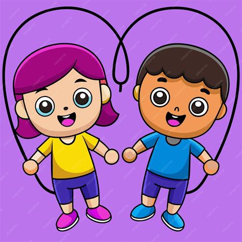 Premium Vector Two Children Holding Hands With A Heart Behind Them