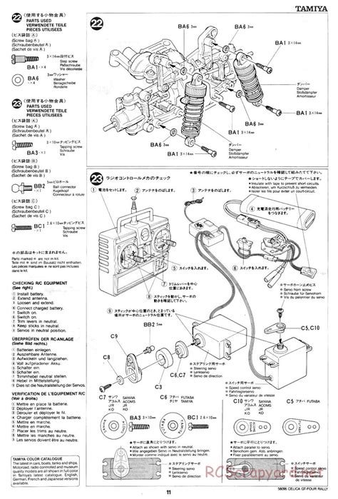 Tamiya 58096 Manual Toyota Celica GT Four Rally RCScrapyard