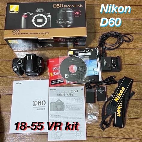 Nikon ★ Nikon D60 18 55 Vr Kit 一眼レフ カメラ レンズセットの通販 By ぽー8691s Shop