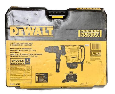 Dewalt D25733k 1 7 8 In Sds Max 15 Amp Corded Variable Speed Rotary Hammer 885911511025 Ebay