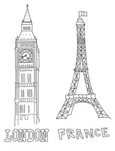 London Clock Tower Drawing at PaintingValley.com | Explore collection of London Clock Tower Drawing