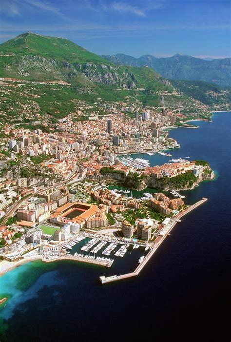 Aerial View Of A City Monte Carlo Monaco France By Medioimages