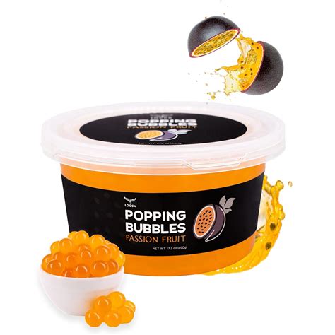 Buy Passion Fruit Popping Boba Pearls Premium Boba Popping Pearls With