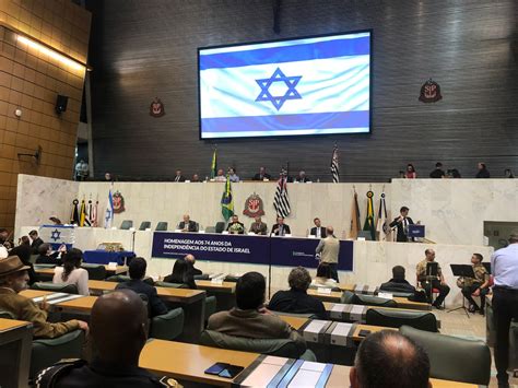 Alesp Homenageia Anos De Independ Ncia Do Estado De Israel Em Sess O