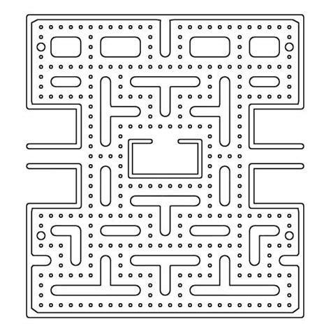 Pacman Maze Coloring Page & coloring book.