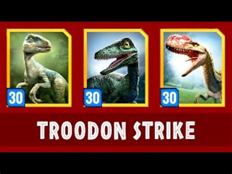 MAX LEVEL 30 TROODON BOSS EPIC STRIKE JURASSIC WORLD ALIVE YouTube