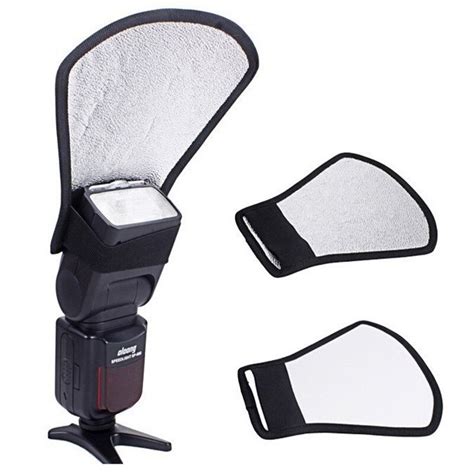 Universal Flash Diffuser Softbox Silver White Reflector For Canon Nikon