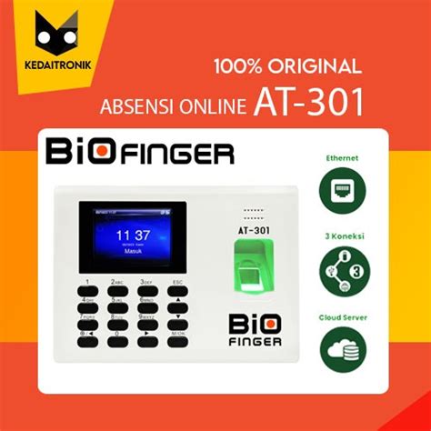 Jual Biofinger AT301 Mesin Absensi Sidik Jari Fingerprint Bio Finger AT