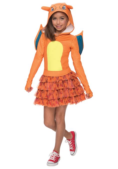 Girls Pokemon Charizard Costume